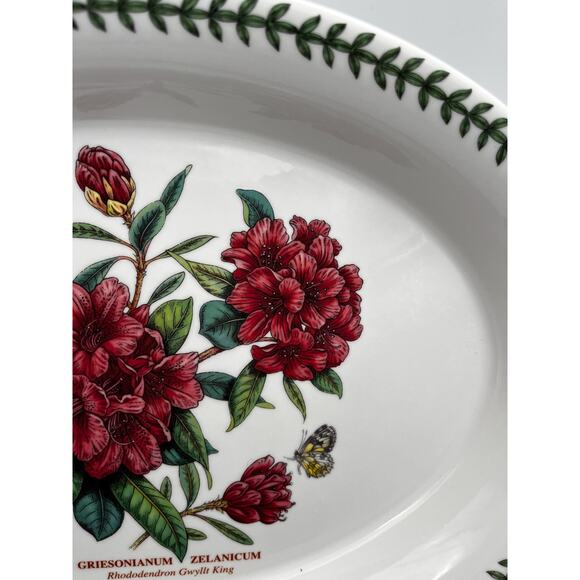 Portmeirion Botanic Garden large Rhododendron oval serving gratin dish - Picture 6 of 9